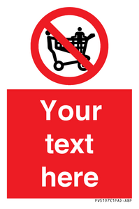 Custom No Climbing on Trolley Sign